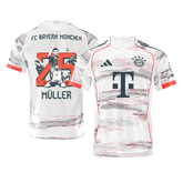 MÜLLER Special #25 Authentic Bayern Munich Away Soccer Jersey 2025/26 White